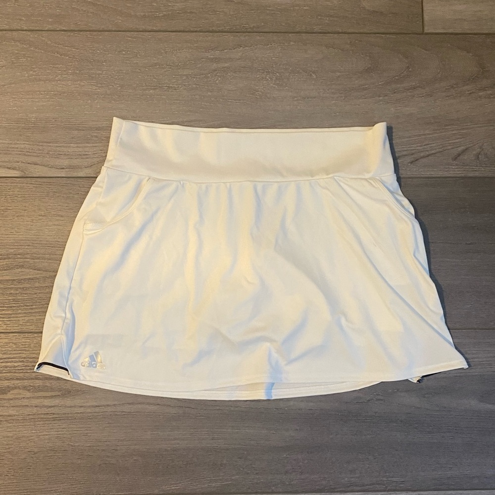 White Adidas Tennis Skirt